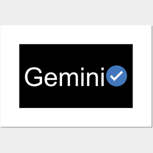 Verified Gemini (White Text) Posters and Art